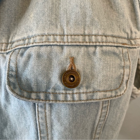 Liz Claiborne Vintage Y2K 90s Light Wash Button Down Denim Jean Vest | Medium - Picture 2 of 9